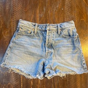 MOTHER Light Blue Jean Shorts